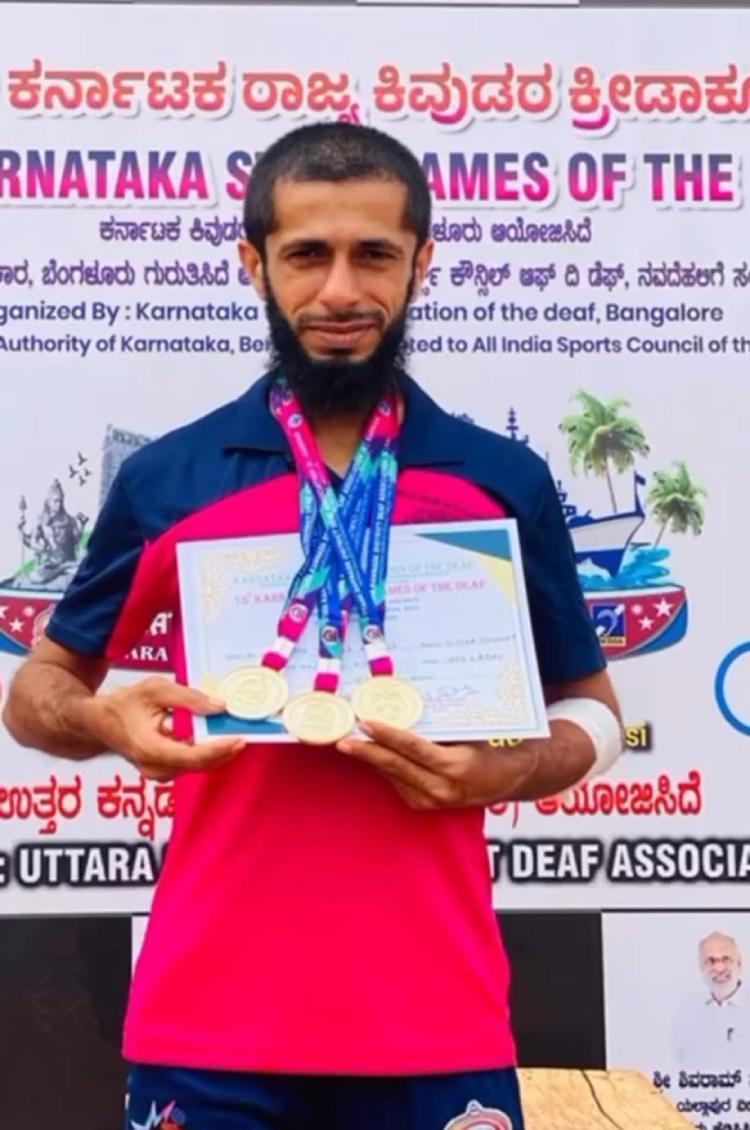 بھٹکل  : یوسف عثمان موٹیا بنے مسلسل 11ویں مرتبہ ریاستی سطح پر گولڈ میڈلسٹ