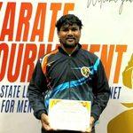 aitm-bhatkal-student-praveen-harijan-gold-medal-vtu-karate-championship